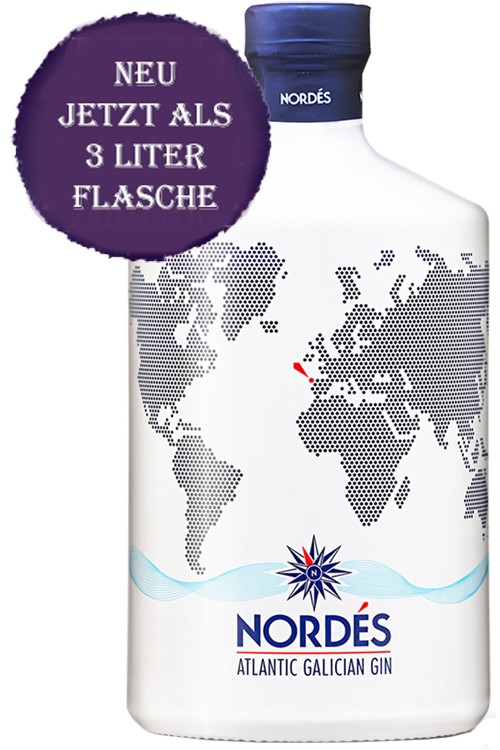 Nordes Atlantic Galician Premium Gin - 3 Liter - Vodka Haus
