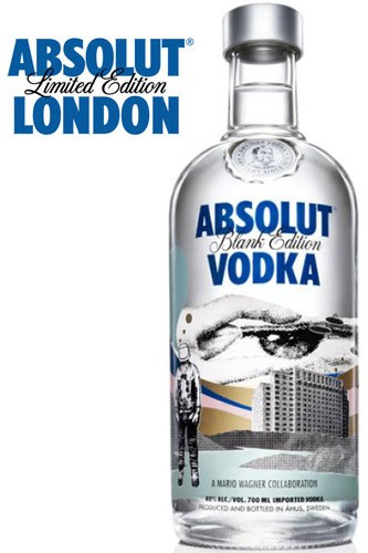 Absolut Blank - Mario Wagner Limited Edition