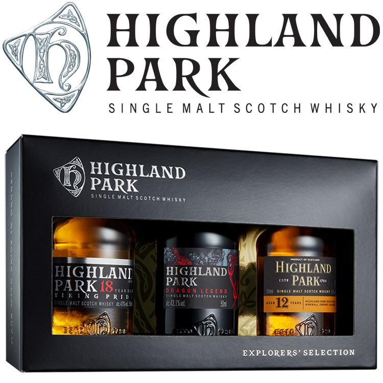 Highland Park Explorers Selection - 12 & 18 Jahre & Dragon Legend