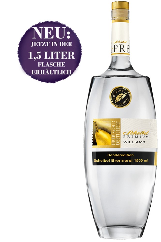 Scheibel Premium Williams Christ Birnen-Brand - 1,5 Liter