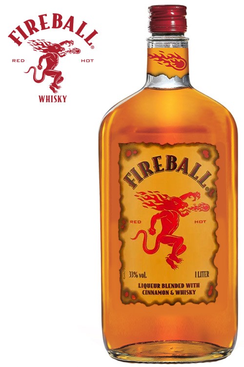 Fireball Likör mit Zimt und Whisky - 1 Liter