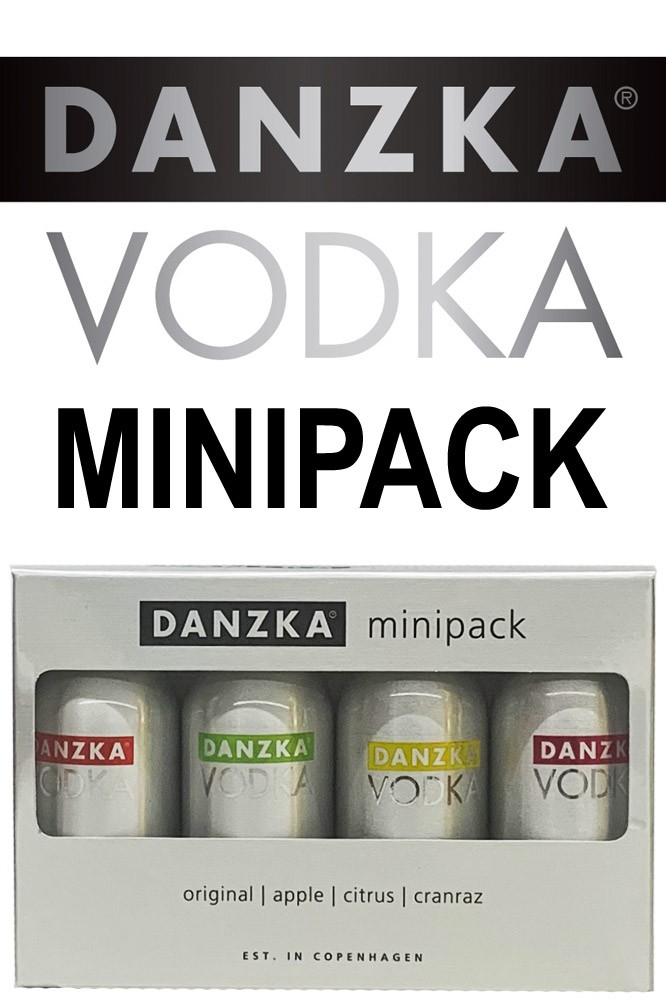 Danzka Vodka Minipack - 4 x 5 cl