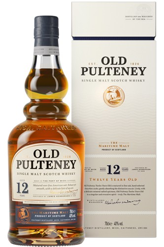 Old Pulteney 12 Jahre Single Malt Whisky mit Box