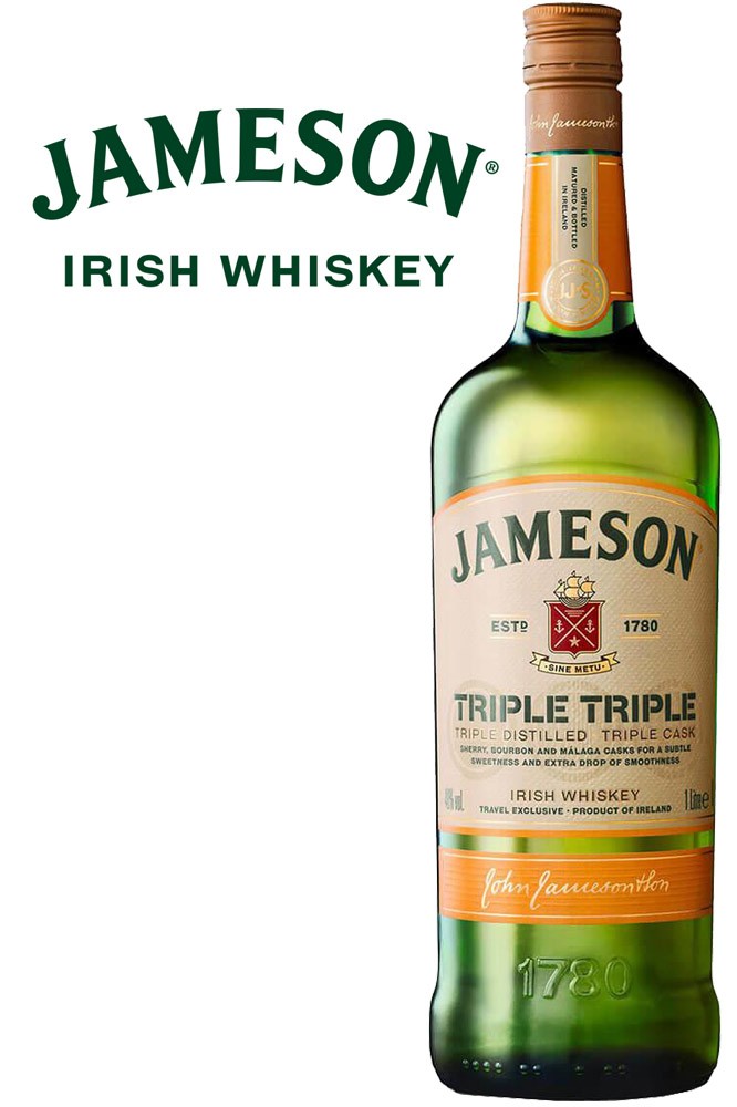 Jameson Triple Triple Whiskey - 1 Liter