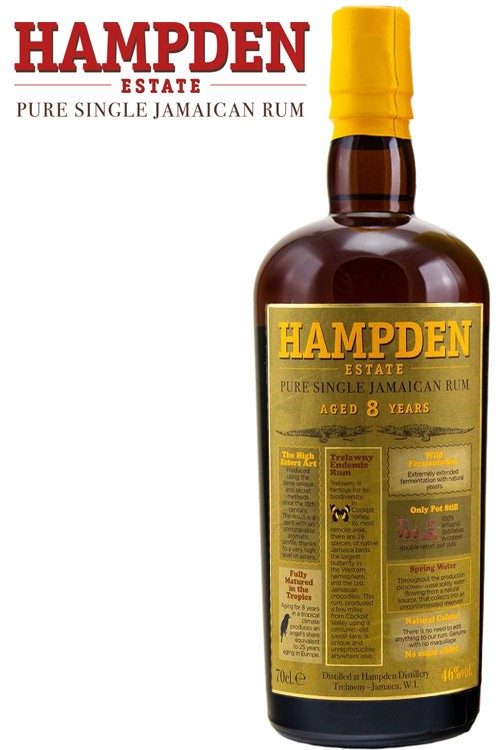Hampden 8 Jahre Estate Pure Single Jamaican Rum günstig im Vodka Haus kaufen