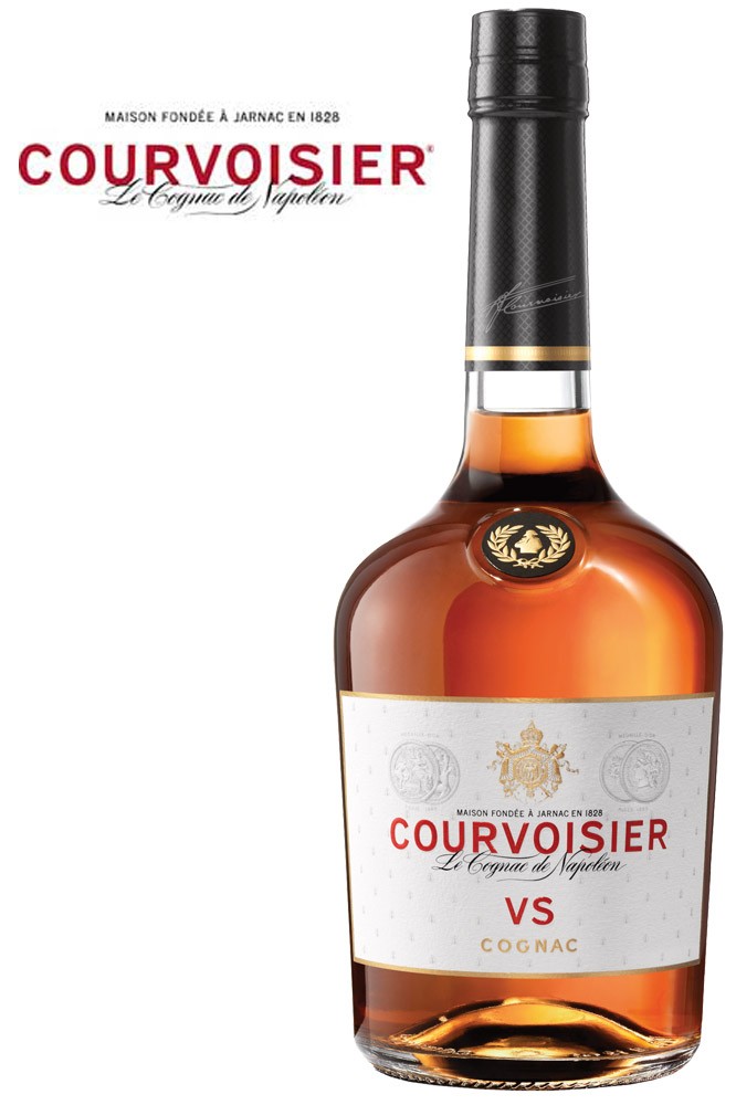 aus Courvoisier Cognac - VS Haus Frankreich Vodka