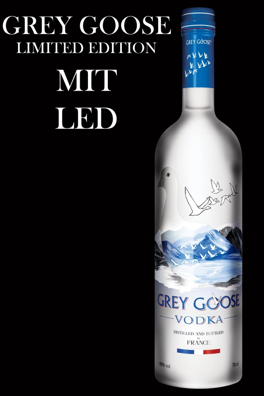Grey Goose Vodka mit LED 