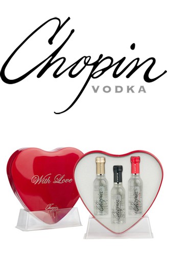 Chopin Heart Vodka Set