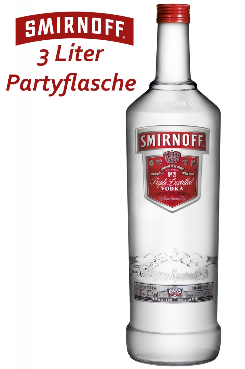Smirnoff Vodka - 3 Liter Großflasche