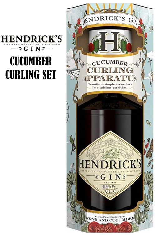 Hendricks Dry Gin 41,4% - Gurkenschneider Set